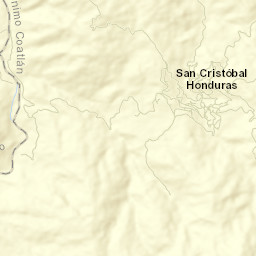 San Cristóbal Honduras Street Map