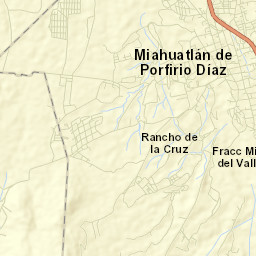 Miahuatlán de Porfirio Díaz Street Map