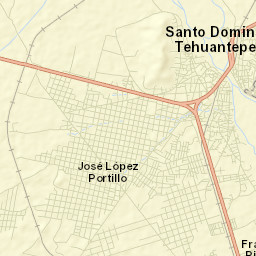 Santo Domingo Tehuantepec Street Map