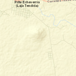Presidente Echeverría (Laja Tendida) Street Map