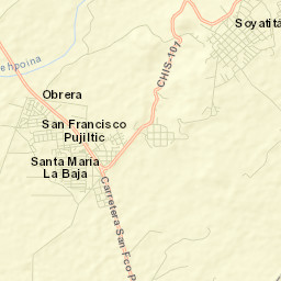 San Francisco Pujiltic Street Map