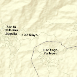 Santa Catarina Juquila Street Map