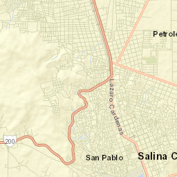 Salina Cruz Street Map