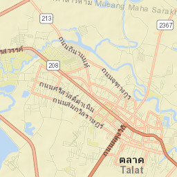 Maha Sarakham Street Map