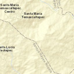Santa María Temaxcaltepec Street Map