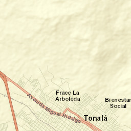 Tonalá Street Map