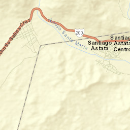 Santiago Astata Street Map