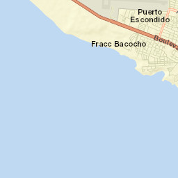 Puerto Escondido Street Map