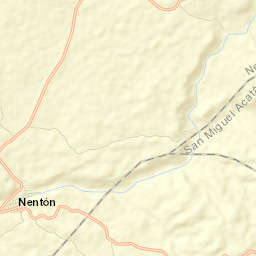 Nentón Street Map