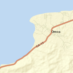 Omoa Street Map