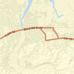La Ceiba Street Map