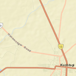 Kushtagi Street Map