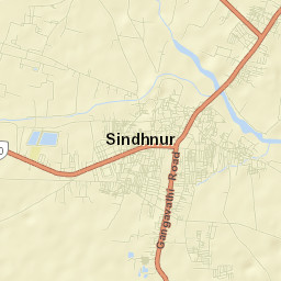 Sindhnur Street Map