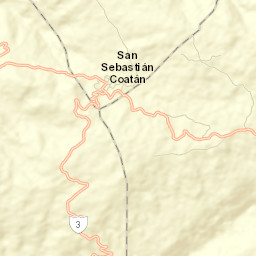 San Sebastián Coatán Street Map