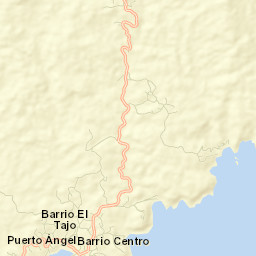 Puerto Ángel Street Map