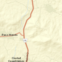 Paso Hondo Street Map