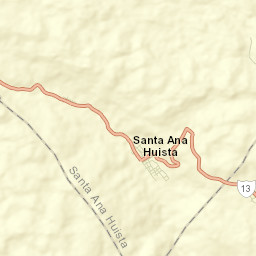 Santa Ana Huista Street Map