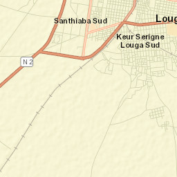 Louga Street Map
