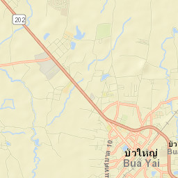 Bua Yai Street Map
