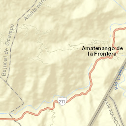 Amatenango de la Frontera Street Map