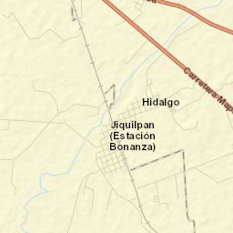Jiquilpan (Estación Bonanza) Street Map