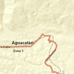Aguacatán Street Map
