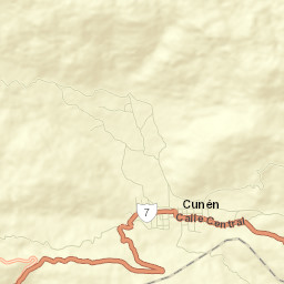 Municipio de Cunén Street Map