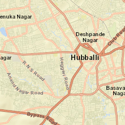 Hubballi Street Map