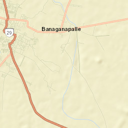 Banganapalle Street Map