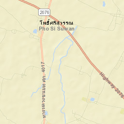 Amphoe Pho Si Suwan Street Map
