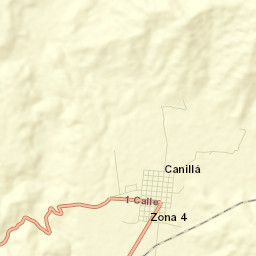 Municipio de Canillá Street Map