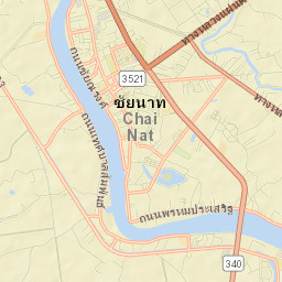 Amphoe Mueang Chainat Street Map