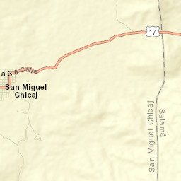 San Miguel Chicaj Street Map
