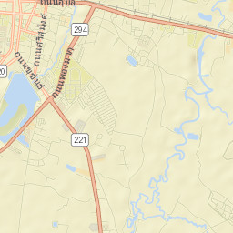 Amphoe Mueang Sisaket Street Map