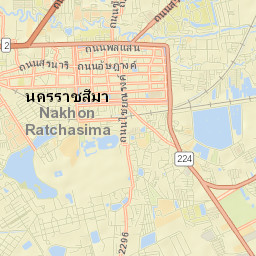 Amphoe Mueang Nakhon Ratchasima Street Map