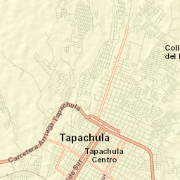 Tapachula Street Map