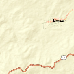 Morazán Street Map