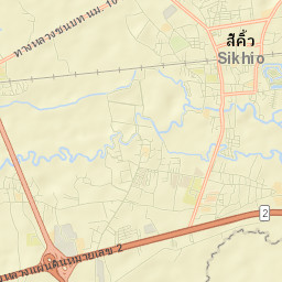 Amphoe Sikhiu Street Map