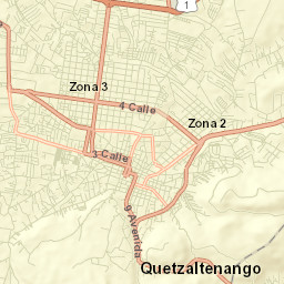 Quetzaltenango Street Map