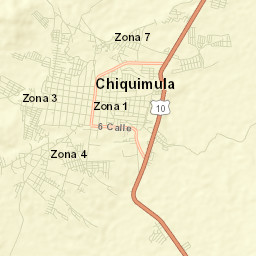 Chiquimula Street Map