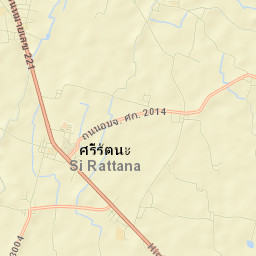 Amphoe Si Rattana Street Map
