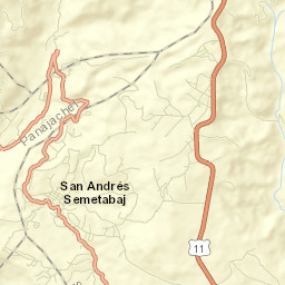 San Andrés Semetabaj Street Map