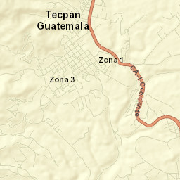 Tecpán Guatemala Street Map