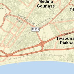 Pikine Street Map