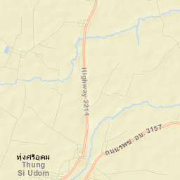 Amphoe Thung Si Udom Street Map