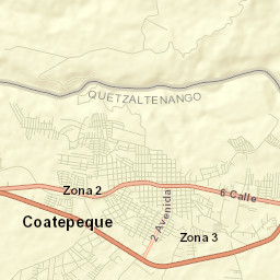 Coatepeque Street Map