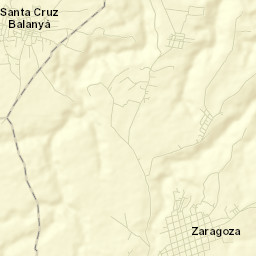 Santa Cruz Balanyá Street Map