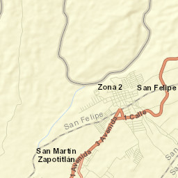 San Martín Zapotitlán Street Map