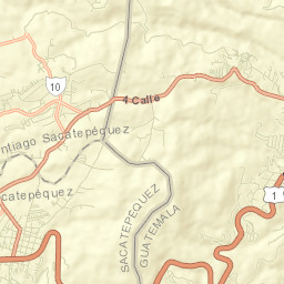 San Lucas Sacatepéquez Street Map
