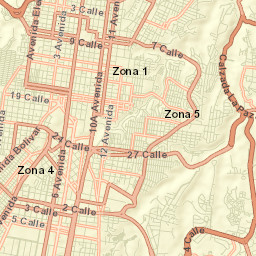 Guatemala City Street Map